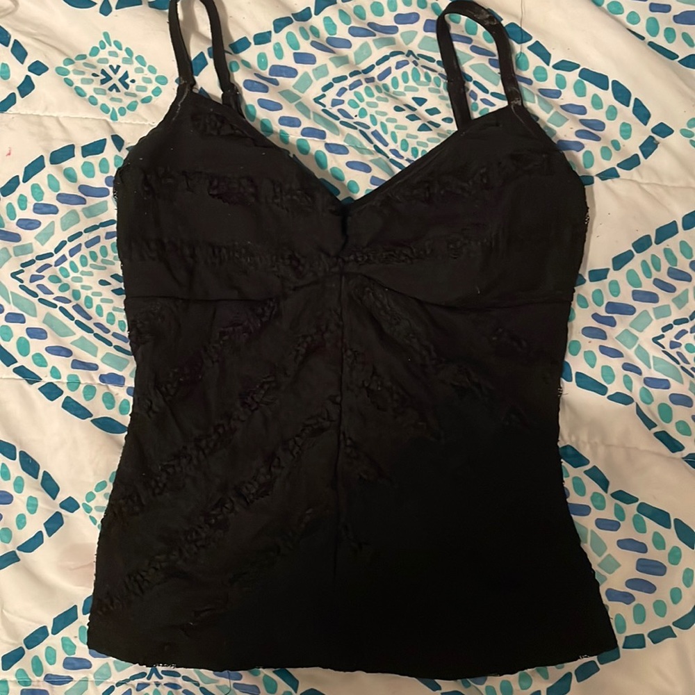in decent condition, the back is a lace see through